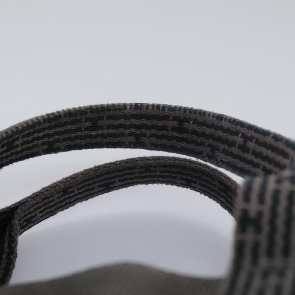 HERMES Her Line MM Hand Bag Canvas Gray Silver Auth ti2758 - Picture 8 of 16